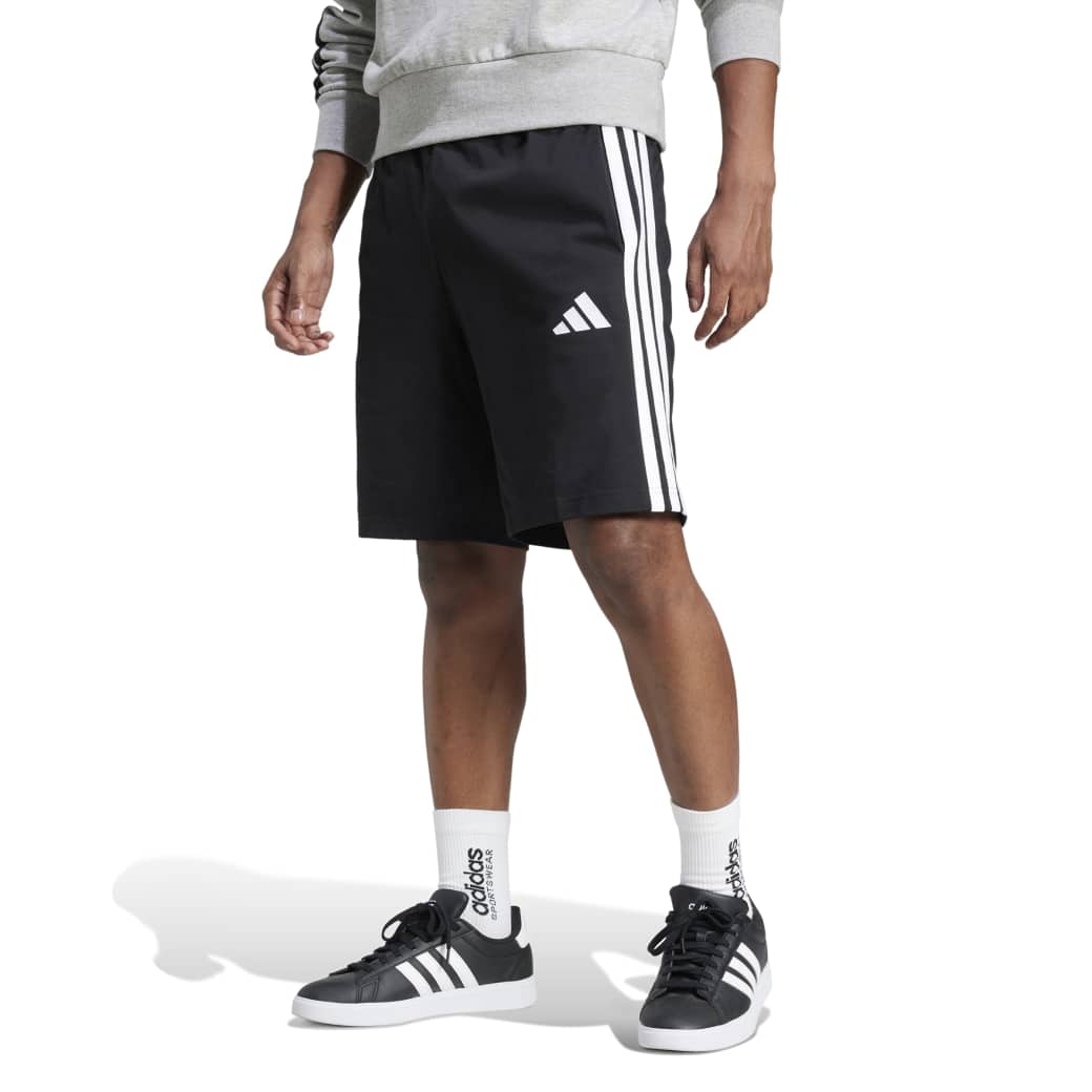 Adidas Bermuda JE6405 M 3 STRIPES ALONGADO BlackWhite Algodao -1-